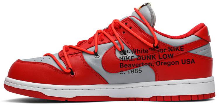 Off-White x Dunk Low 'University Red'