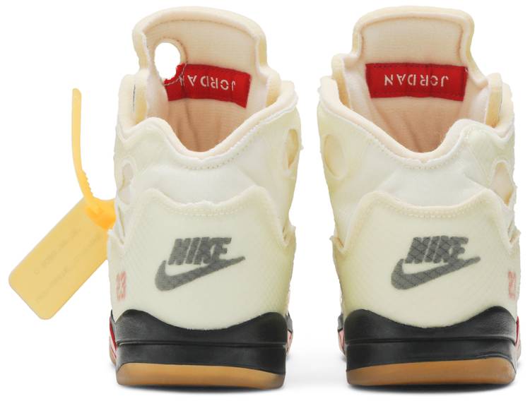 Off-White x Air Jordan 5 Retro SP PS 'Sail'