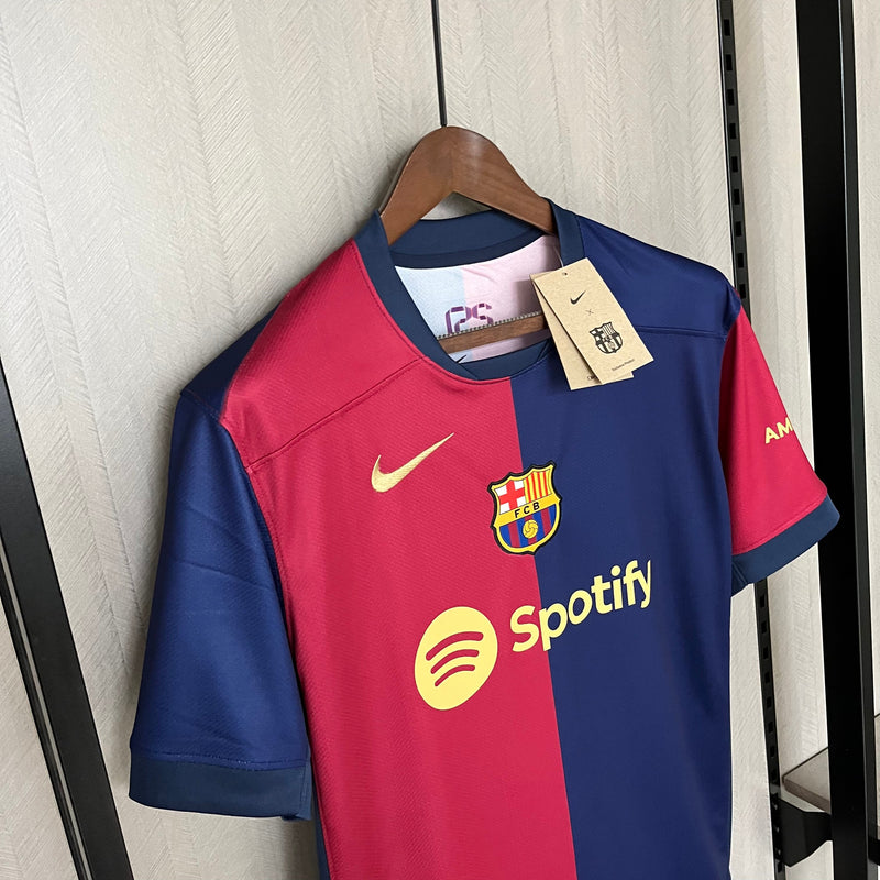 Camisa Barcelona Titular 24/25 - Torcedor Masculina - Lançamento